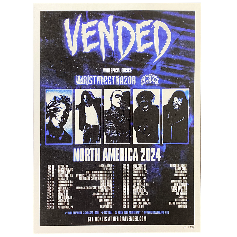 Vended "North America Tour 2024" Limited Edition Poster