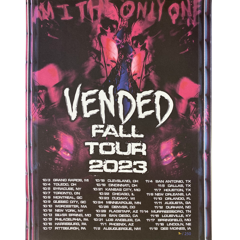 Vended "Fall Tour 2023" Limited Edition Poster