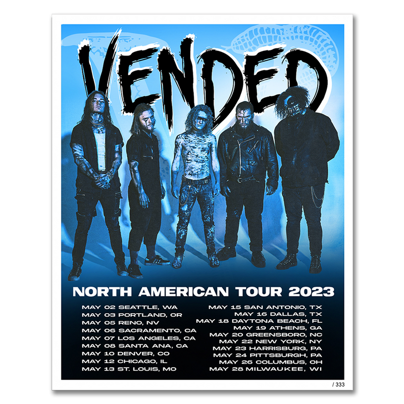 Vended "North American Tour, May 2023" Limited Edition Poster